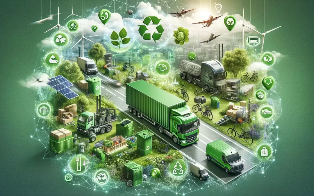 Logistique éco-responsable pour e-commerce en France 2024 avec transport durable et technologie verte.